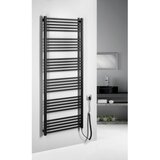 Sapho električni sušač za peškire metro-e 800W 162x60 cm mat crna | Eponuda.com