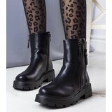 D/CEO Black patent leather insulated boots Campi | Shoptok.si