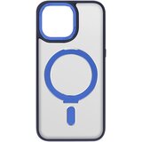 AVIZAR Ovitek MagSafe za iPhone 15 Pro, funkcija stojala - mornarsko moder obris, (20834304) | Shoptok.si
