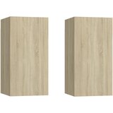Furnova TV omarica 2 kosa sonoma hrast 30,5x30x60 cm inženirski les, (21923965) | Shoptok.si