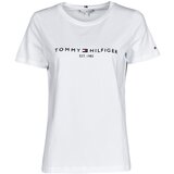 Tommy Hilfiger Majice s kratkimi rokavi HERITAGE HILFIGER CNK RG TEE Bela | Shoptok.si