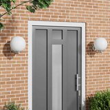  Vanjska zidna lampa 2 pcs Srebrno 29 x 25 x 33 cm | shoptok.hr