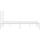 vidaXL Metalni okvir za krevet s uzglavljem bijeli 120 x 190 cm | shoptok.hr