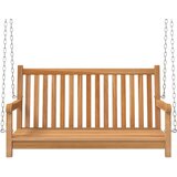  Klupa za ljuljanje od masivne tikovine 114 x 60 x 64 cm | shoptok.hr