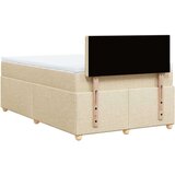 vidaXL krevet box spring s madracem krem 120 x 190 cm od tkanine | shoptok.hr
