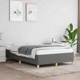 Maison Chic Posteljni okvir - Dvoposteljna postelja - Zakonska postelja brez vzmetnice temno siva 120x190 cm blago-J12983, (21759066) | Shoptok.si