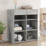  Komoda siva boja betona 80 x 42,5 x 93 cm od konstruiranog drva | shoptok.hr