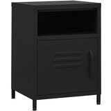 Furnova Nočne omarice 2 kosa črne 35x35x51 cm jeklo, (21926938) | Shoptok.si