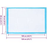  Jastučić za obuku ljubimaca 300 pcs Plava i bijela 120 x 80 cm | shoptok.hr