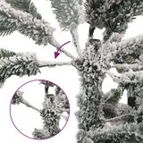 vidaXL Umjetno božićno drvce sa šarkama i snijegom 150 cm | shoptok.hr