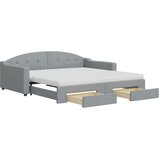  Dnevni krevet na razvlačenje svjetlosivi 100x200 cm od tkanine | shoptok.hr