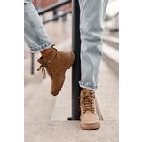 Boto Women's Fleece-Lined Suede Trapper Boots Beige Jailina | Shoptok.si