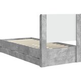  Okvir za krevet s pohranom i uzglavljem Betonska siva - Betonska siva 90 x 190 cm | shoptok.hr