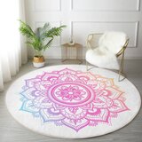 Mila Home Bijeli/ružičasti periv/pogodan za robotski usisavač okrugli tepih ø 80 cm Comfort – | shoptok.hr