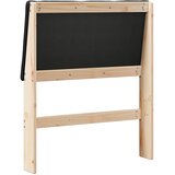  Tapecirani uzglavlje Crna 80 cm Čvrsto borovo drvo | shoptok.hr
