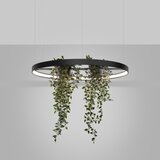 Thoro Črna aluminijasta LED viseča svetilka &amp;oslash; 78 cm RIO &amp;ndash; Slike