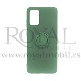  silikonska futrola kolor sa prstenom za huawei mate 30 lite zelena Cene