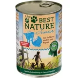 Varčno pakiranje Best Nature Dog Junior 12 x 400 g - Teletina, puran in testenine