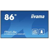 Iiyama 217.0cm(86“) LH8665UHSB-B1 16:9 2xHDMI+DP+2xUSB IPS retail (forwarding) | shoptok.hr