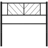  Metalno uzglavlje crno 75 cm | shoptok.hr