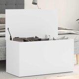  Škrinja za pohranu bijela 84 x 42 x 46 cm od konstruiranog drva | shoptok.hr