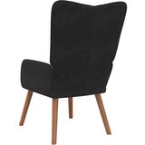  Stolica za opuštanje crna baršunasta | shoptok.hr