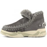 Mou Škornji Eskimo Trainer Logo Rhinestone Siva Cene