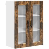  Zidni stakleni ormarić Dimljeni hrast 60 x 31 x 80 cm | shoptok.hr