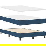Box Springs Krevet s Madracem Plavi 120x200 cm Tkanina | shoptok.hr