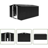 The Living Store Vrtna lopa 257x392x181 cm kovinska antracit - Vrtna Lopa, (21745157) Cene