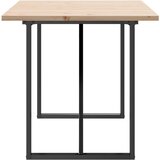  Blagovaonski stol O-oblika 160x80x75,5 cm od borovine i čelik | shoptok.hr