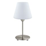 Eglo Damasco 1 stolna/1, e14, prom 145, nikl-mat/bijela | shoptok.hr