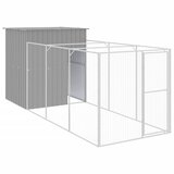  Kućica za pse s igralištem svjetlosiva 165x455x181 cm čelična | shoptok.hr