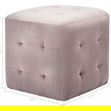  Nočne omarice 2 kosa roza 30x30x30 cm žametno blago, (20732147) | Shoptok.si