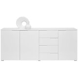 CARRYHOME komoda, bela, bela, visoki sijaj | Shoptok.si