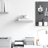  Plutajuća zidna polica siva boja betona 40 x 23 x 3,8 cm MDF | Eponuda.com