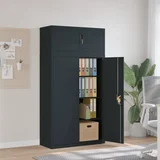 vidaXL Arhivska omara antracitna 90x40x180 cm jeklo