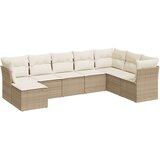 vidaXL 8-dijelni set vrtnih sofa od poliratana s jastucima bež | shoptok.hr
