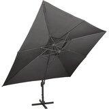  Konzolni vrtni suncobran s dvostrukim vrhom antracit boje 400x300 cm | Eponuda.com