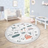 Mila Home Svijetlo sivi perivi dječji tepih za igru ø80 cm Dino Park – | shoptok.hr