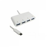 E-green usb hub USB3.1 tip c - 4 port USB3 with usb-c power Cene