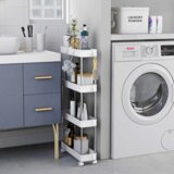 Kondela Mobilni regal, bela, ALIOL TYPE 2 | Shoptok.si