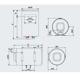Ariston Električni bojler BLU 1 R 50 V 1,8 K PL EU | shoptok.hr