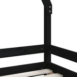  Za dječji krevet crni 80 x 200 cm od masivne borovine | shoptok.hr