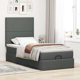  Otomanski krevet s madracem i LED tamnosivi 80x200cm tkanina | shoptok.hr