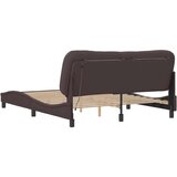  Posteljni okvir z LED lučkami temno rjav 160x200 cm tkanina, (21095195) | Shoptok.si