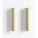  Ravna drška 2 pcs Boja prirodnog drva 130 x 25 x 30 mm | shoptok.hr