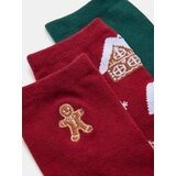 Sinsay Pamučne čarape s božićnim motivom 3 pack | shoptok.hr