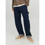 Jack & Jones Jeans hlače Eddie 12229557 Mornarsko modra Loose Fit
