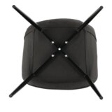 Kondela Stol, temno siv/črn, HAZAL | Shoptok.si
